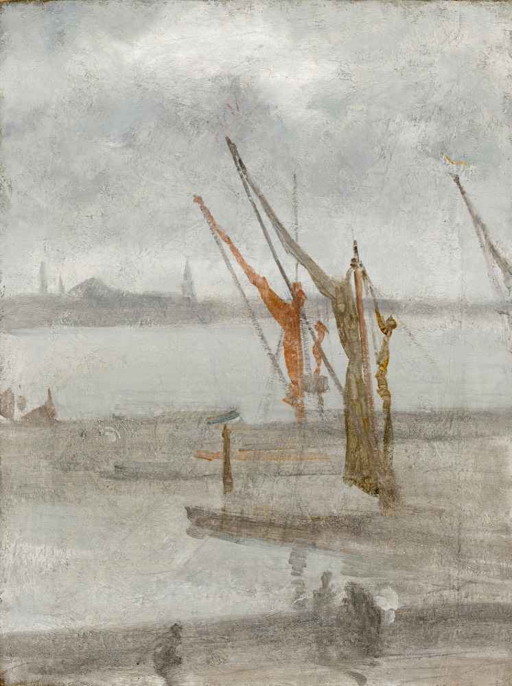 Grey and Silver - Chelsea Wharf - James Abbott McNeill Whistler
