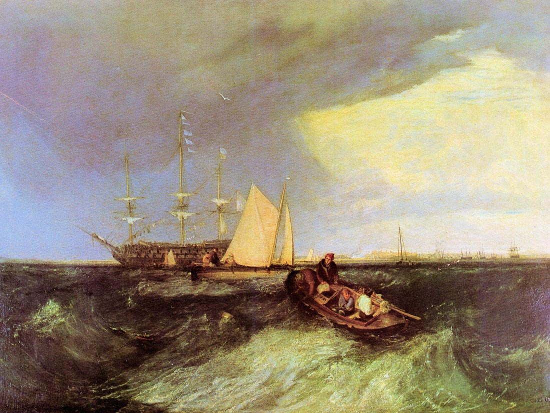Guardship at the great Nore - Joseph Mallord Turner