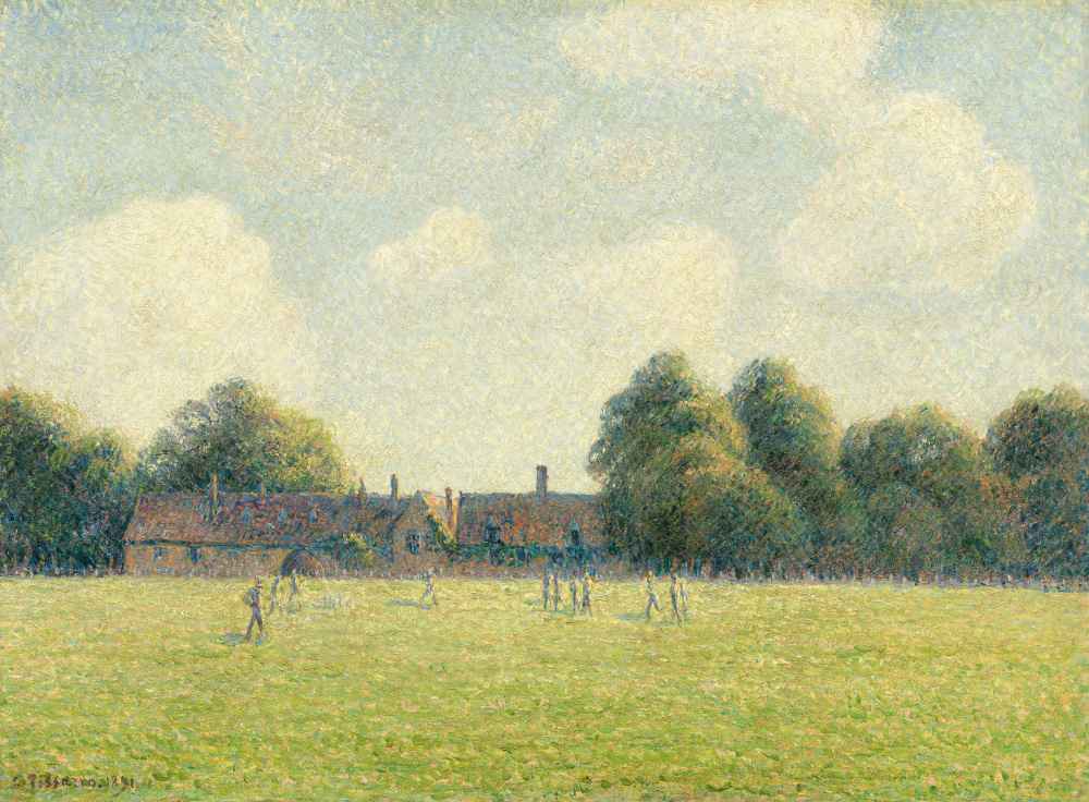 Hampton Court Green - Camille Pissarro