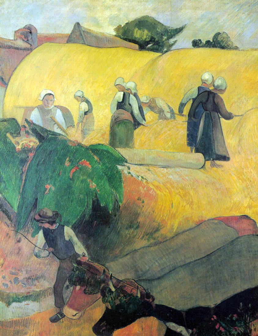 Harvest In Brittany - Gauguin