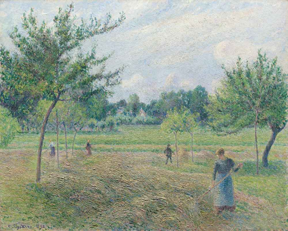 Haymaking at Éragny - Camille Pissarro
