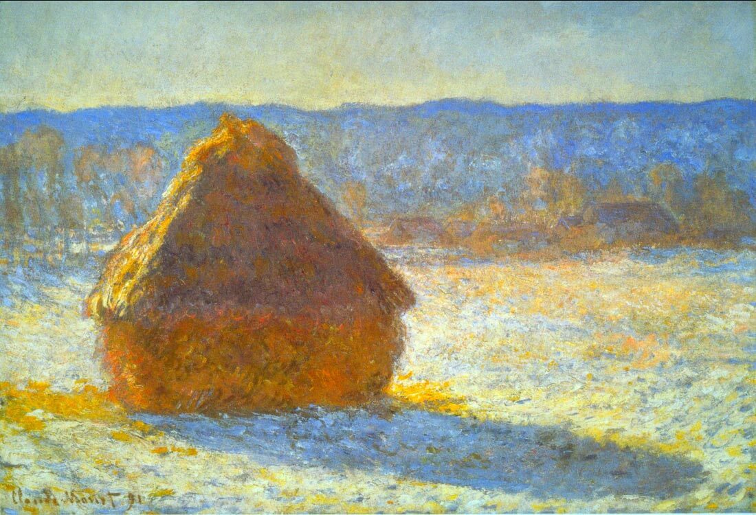 Haystacks in Snow - Monet