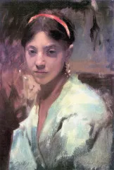 Head of a Capri Girl - John Singer Sargent