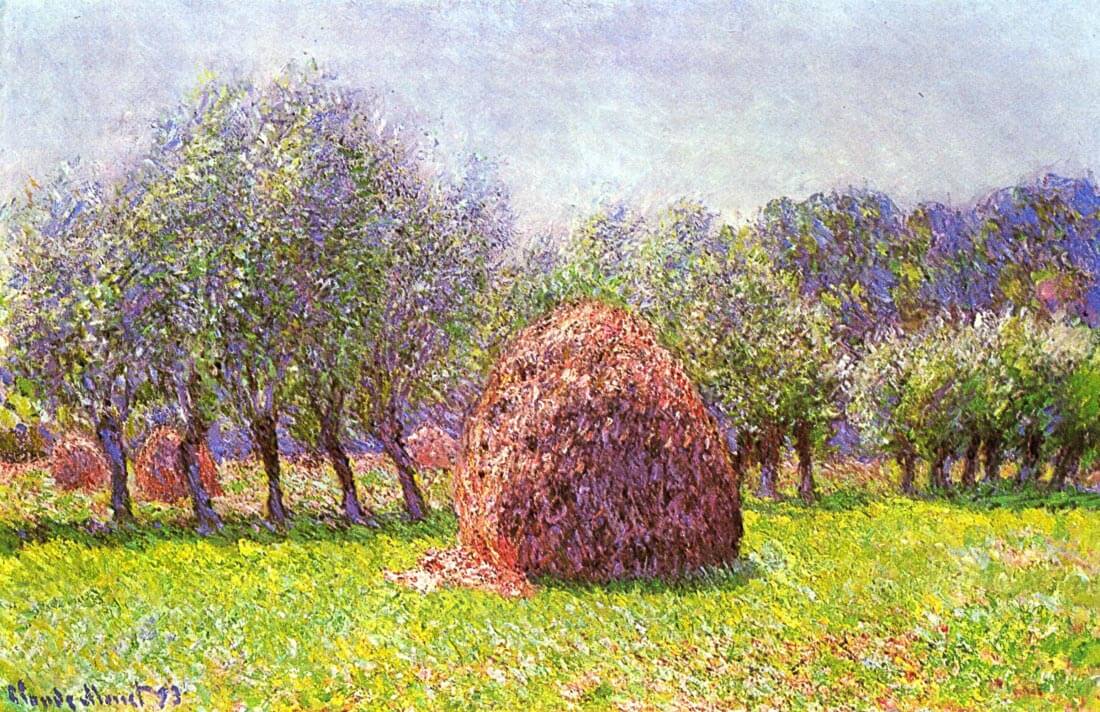 Heap of hay in the field - Monet