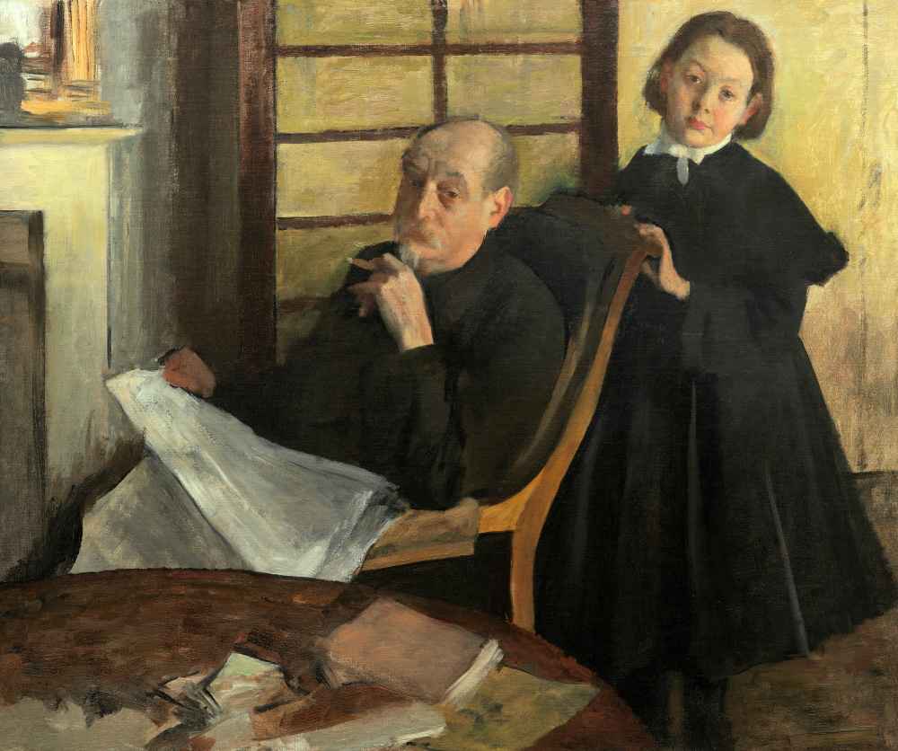 Henri Degas and His Niece Lucie Degas (The Artist’s Uncle and Cousin) 