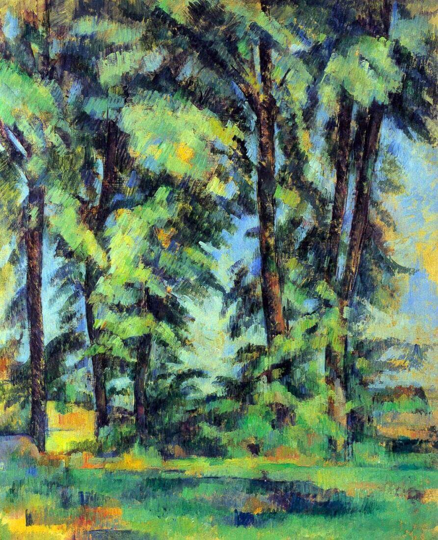 High trees in the Jas de Bouffan - Cezanne