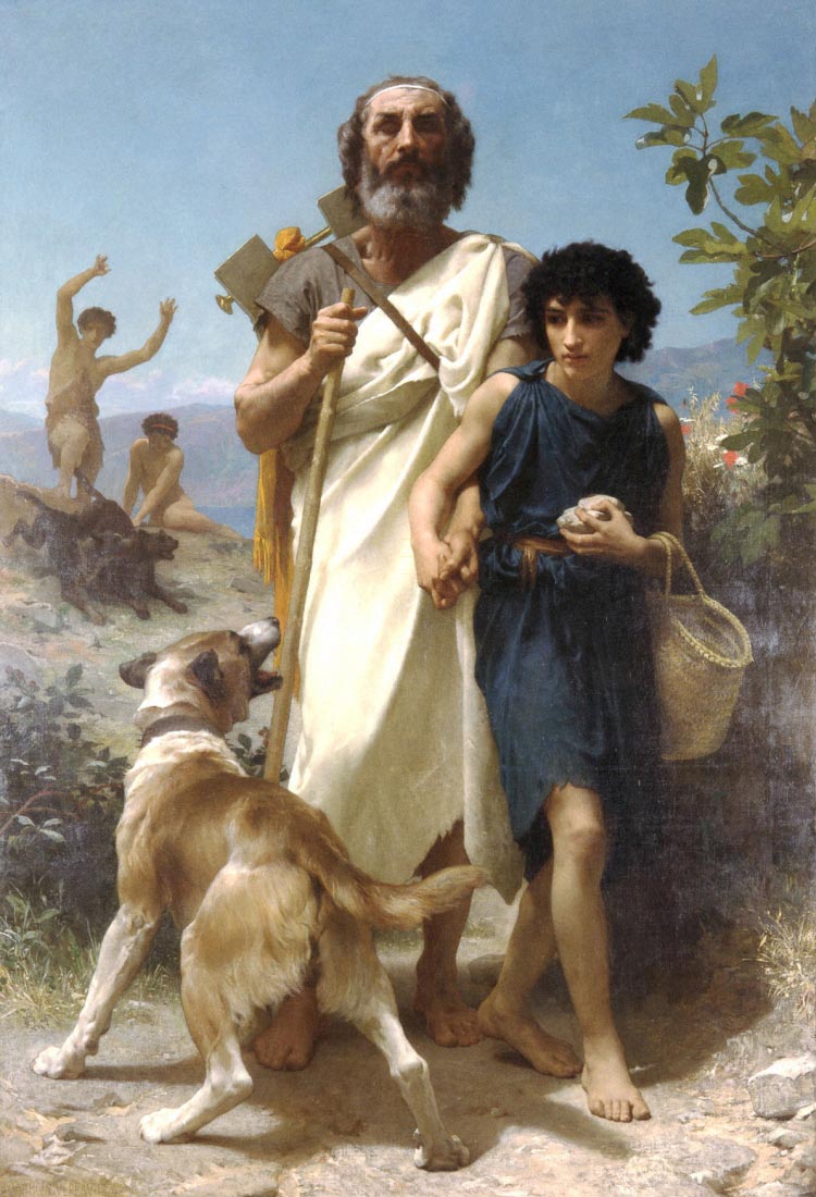 Homer and his Guide 1874 - Bouguereau