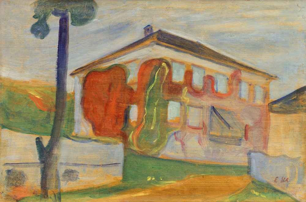 House with Red Virginia Creeper - Edward Munch