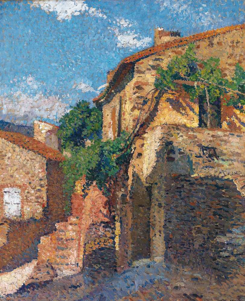 Houses In Collioure - Henri-Jean Guillaume Martin