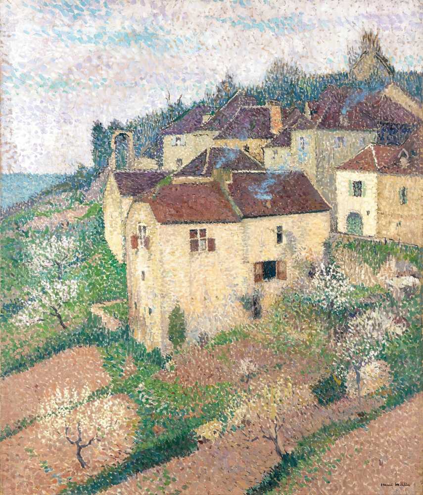 Houses in Saint-Cirq-Lapopie (1920) - Henri-Jean Guillaume Martin