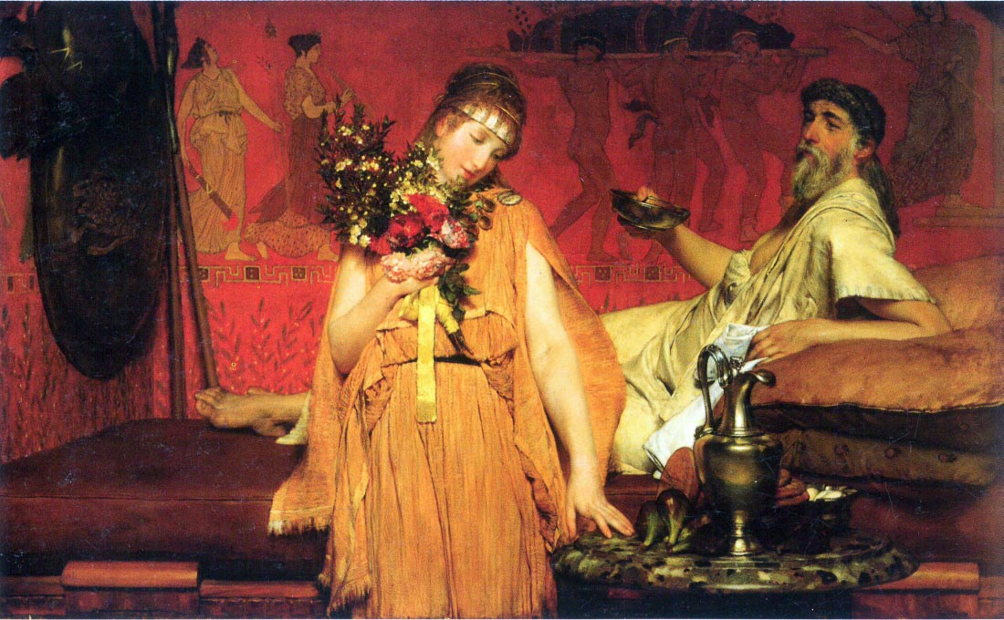 In a state of trepidation - Alma-Tadema