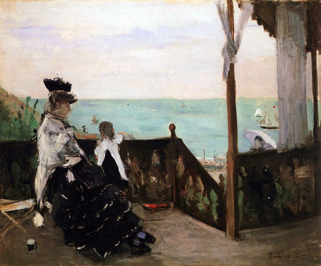 In a villa on the beach - Morisot
