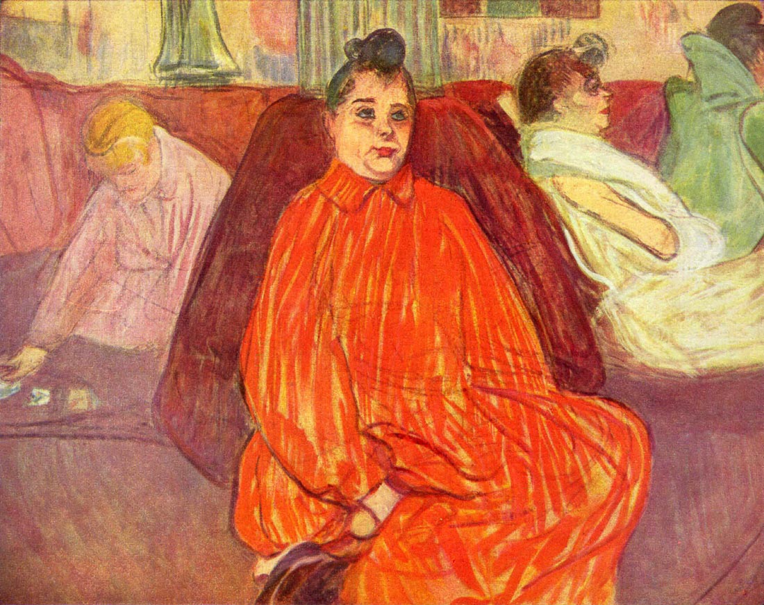 In the Salon Divas - Toulouse-Lautrec