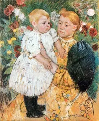 In the garden - Cassatt