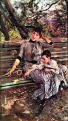 In the garden - Giovanni Boldini