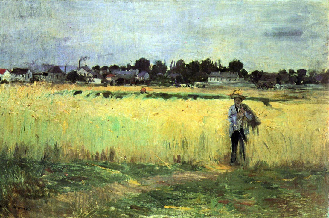 In wheat field - Morisot