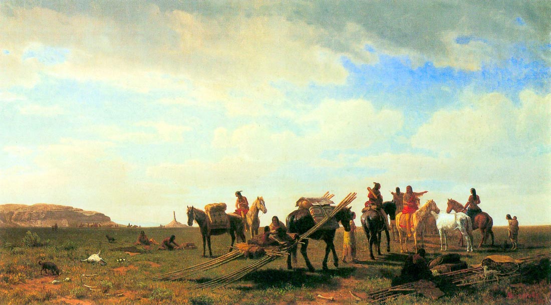 Indians near Fort Laramie - Bierstadt