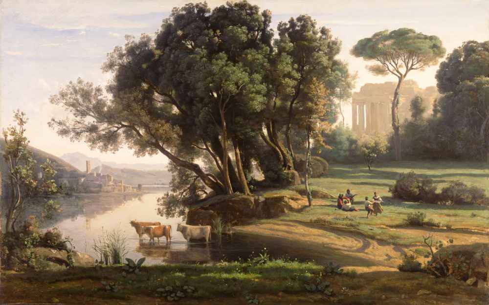 Italian Landscape - Jean Baptiste Camille Corot
