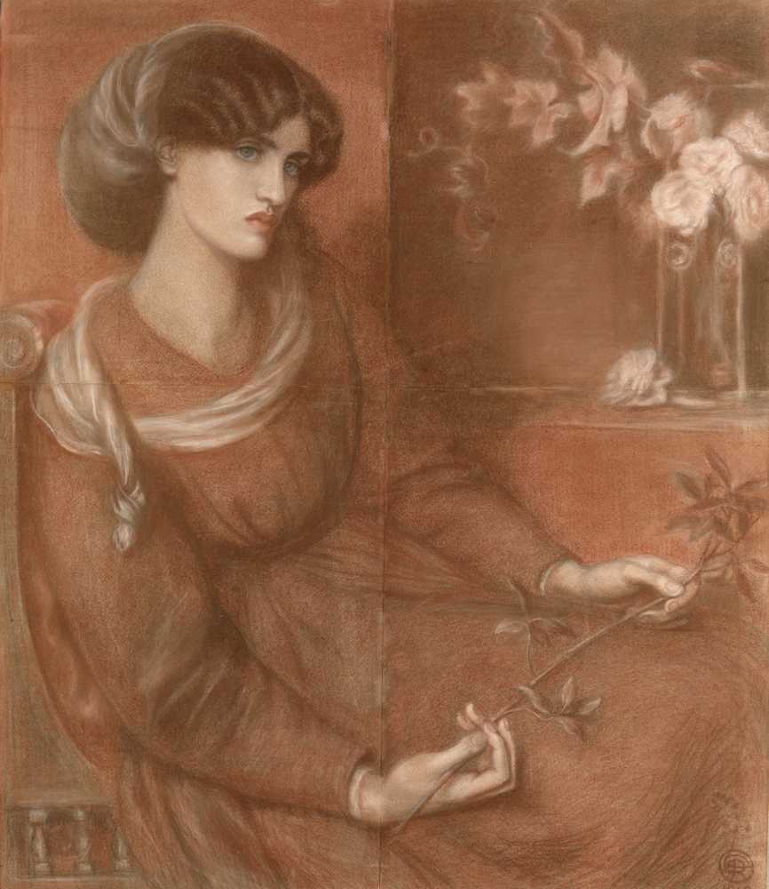Jane Morris; Study for ‘Mariana’ (1868) - Dante Gabriel Rossetti