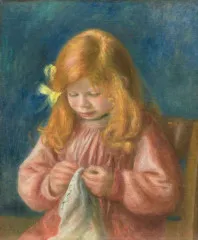Jean Renoir Sewing - Auguste Renoir