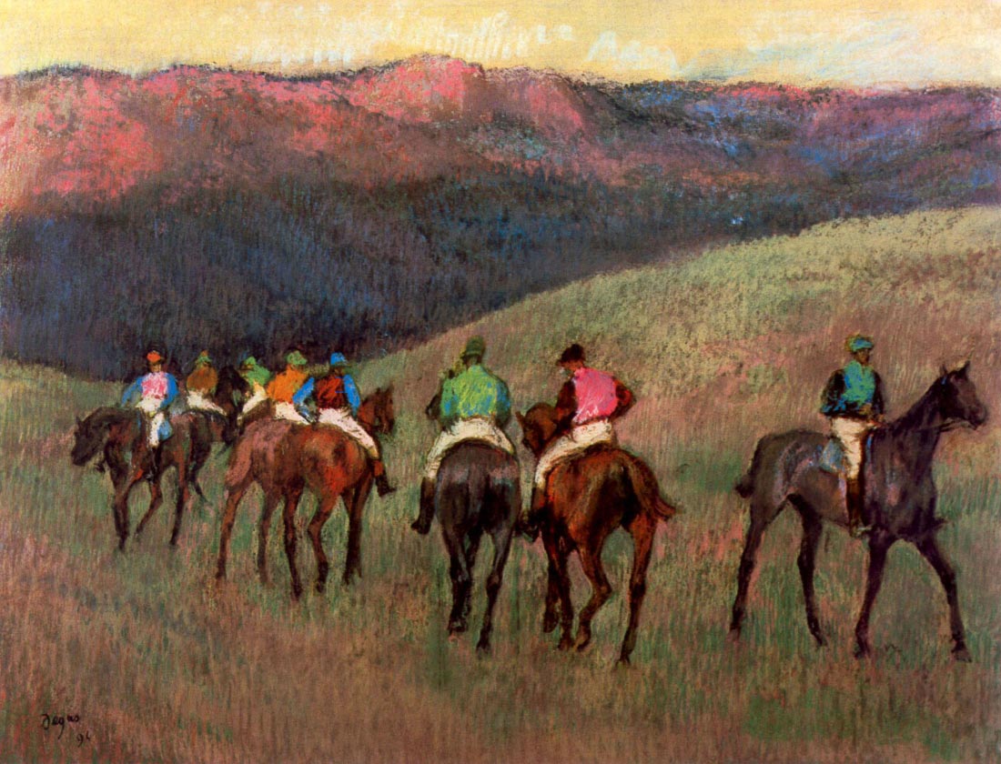 Jockeys in Training - Degas