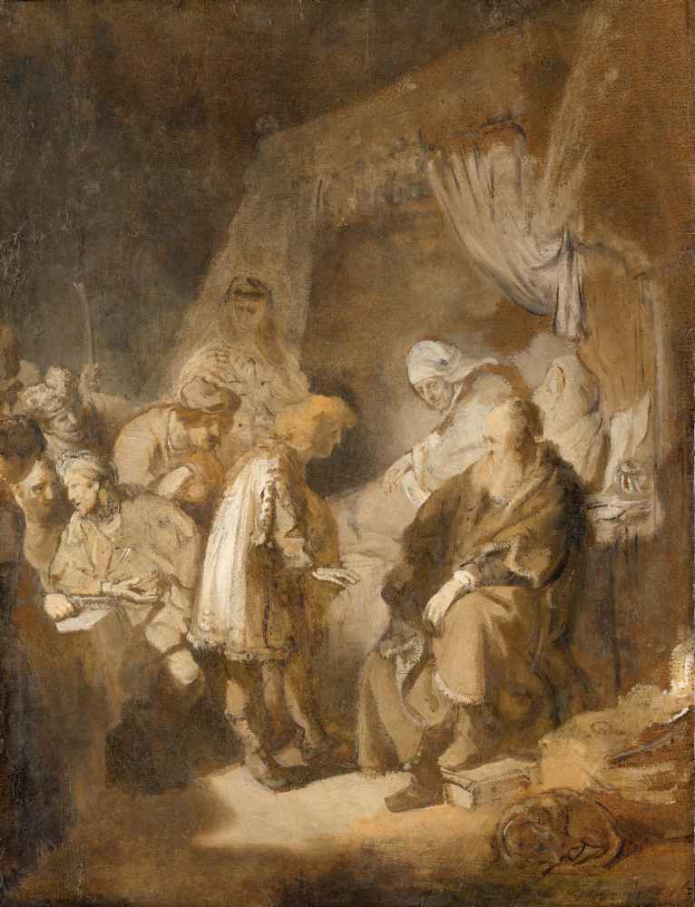 Joseph telling his dreams - Rembrandt Harmenszoon van Rĳn