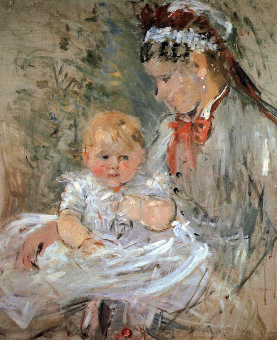 Julie with her nurse - Morisot