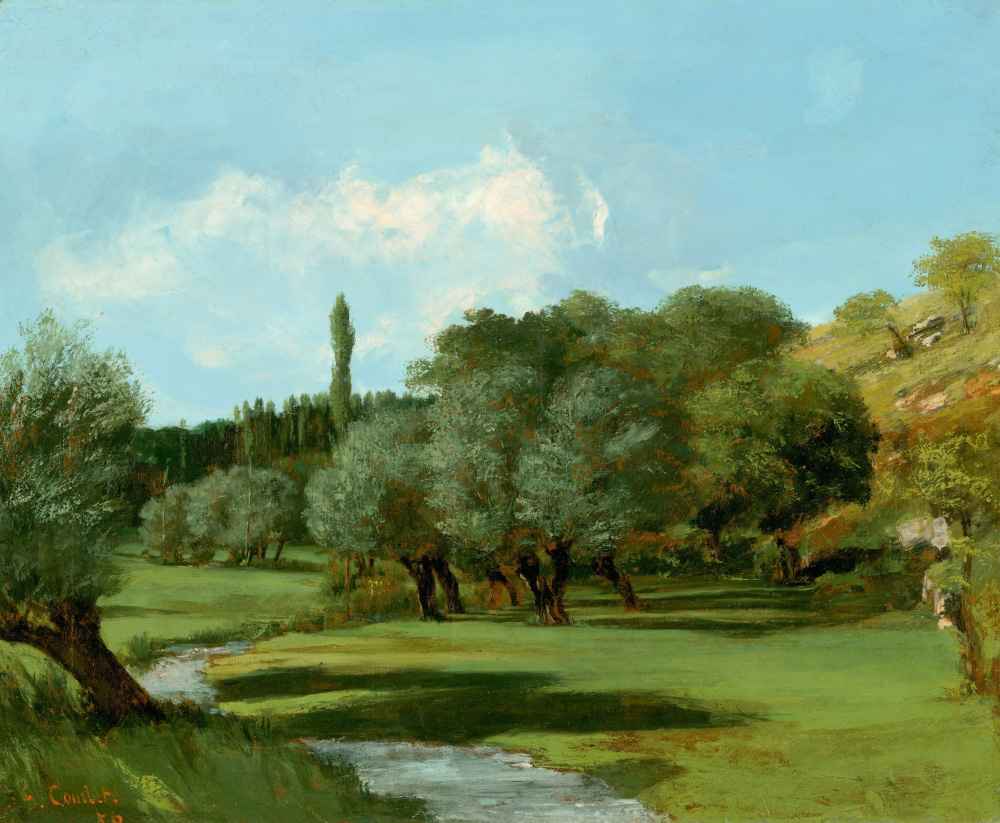 La Bretonnerie in the Department of Indre - Gustave Courbet