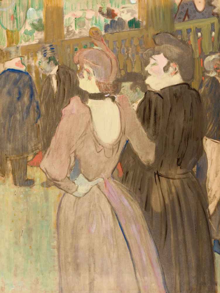 La Goulue and Her Sister - Henri de Toulouse-Lautrec