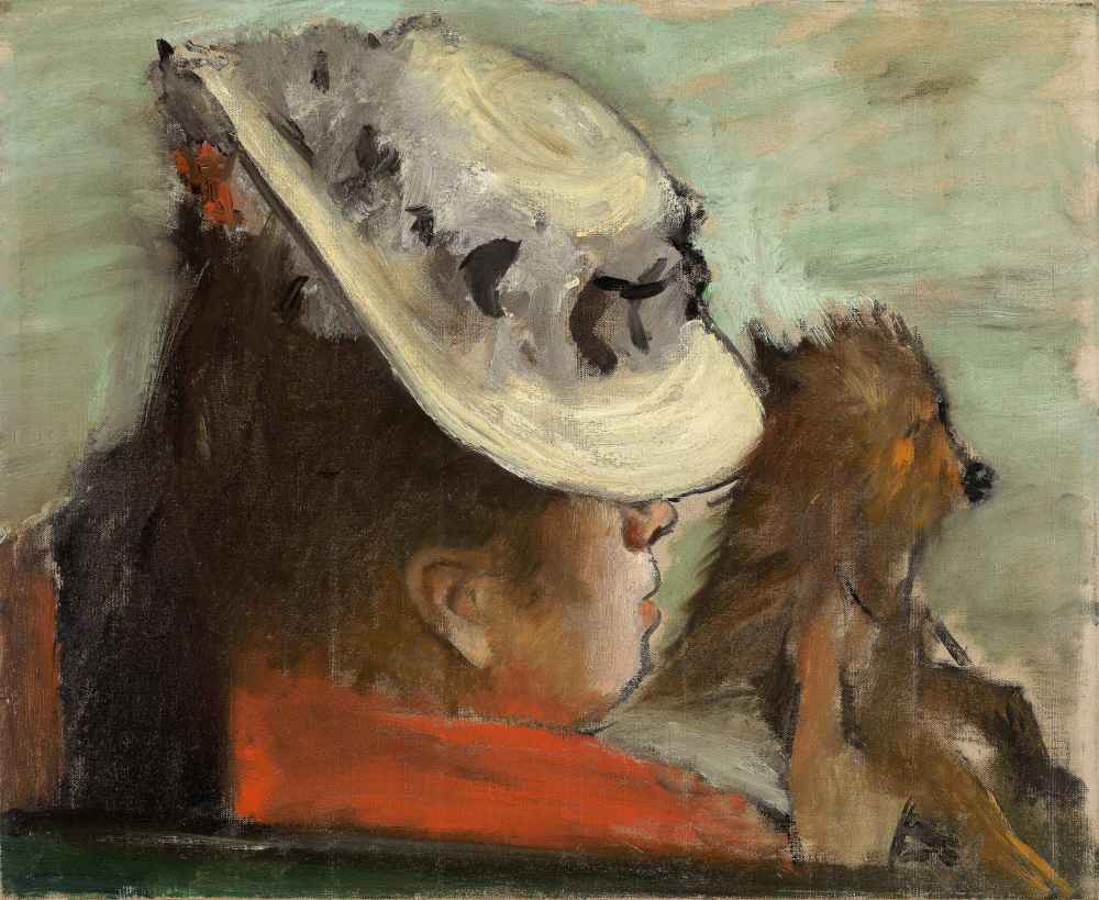 Lady with a Dog - Edgar Degas