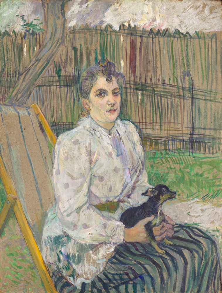 Lady with a Dog - Henri de Toulouse-Lautrec