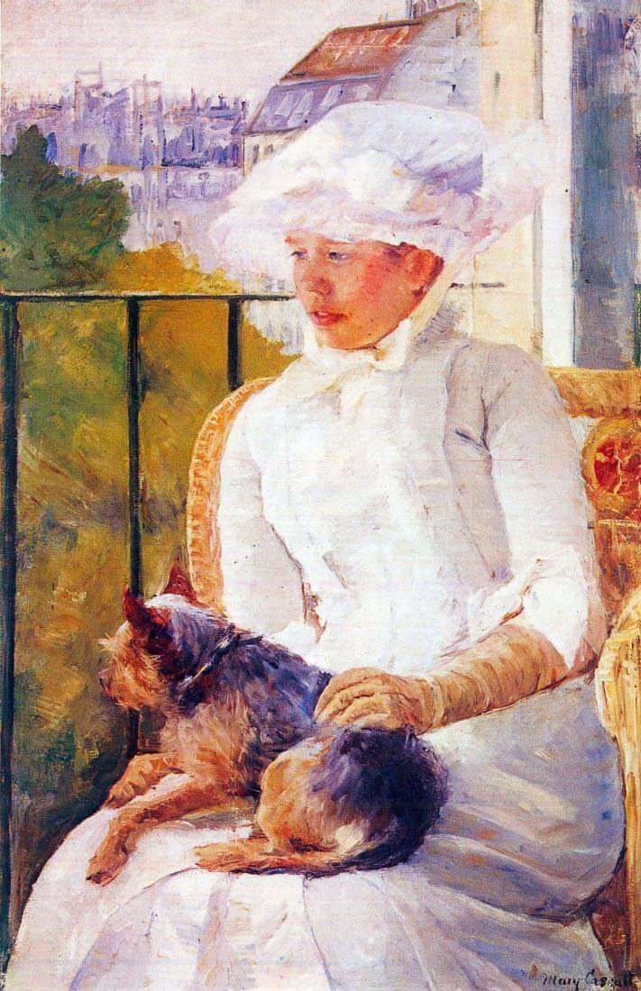 Lady with dog - Cassatt
