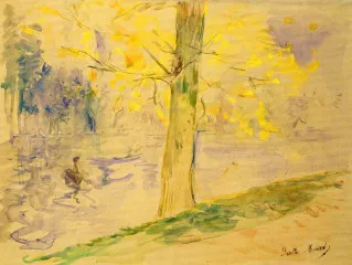 Lake in Bois de Boulogne - Morisot