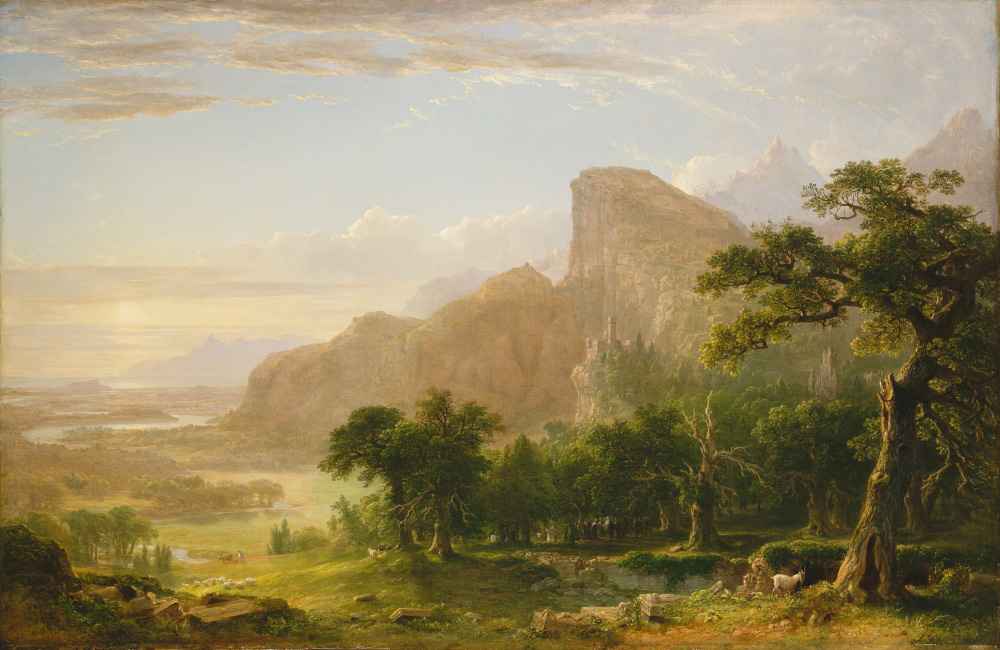 Landscape - Scene from Thanatopsis - Asher Brown Durand