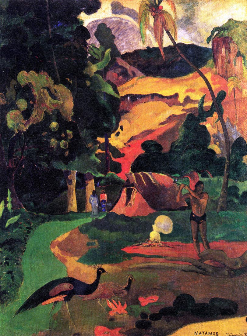 Landscape With Peacocks - Gauguin
