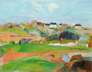 Landscape at Le Pouldu - Paul Gauguin