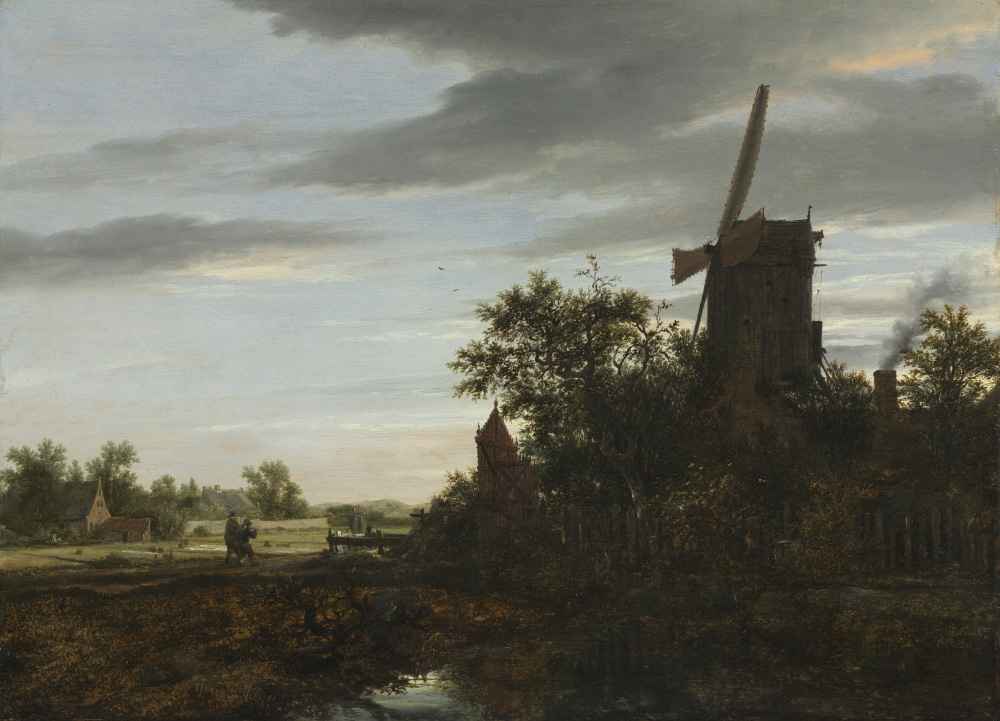 Landscape with a Windmill - Jacob van Ruisdael