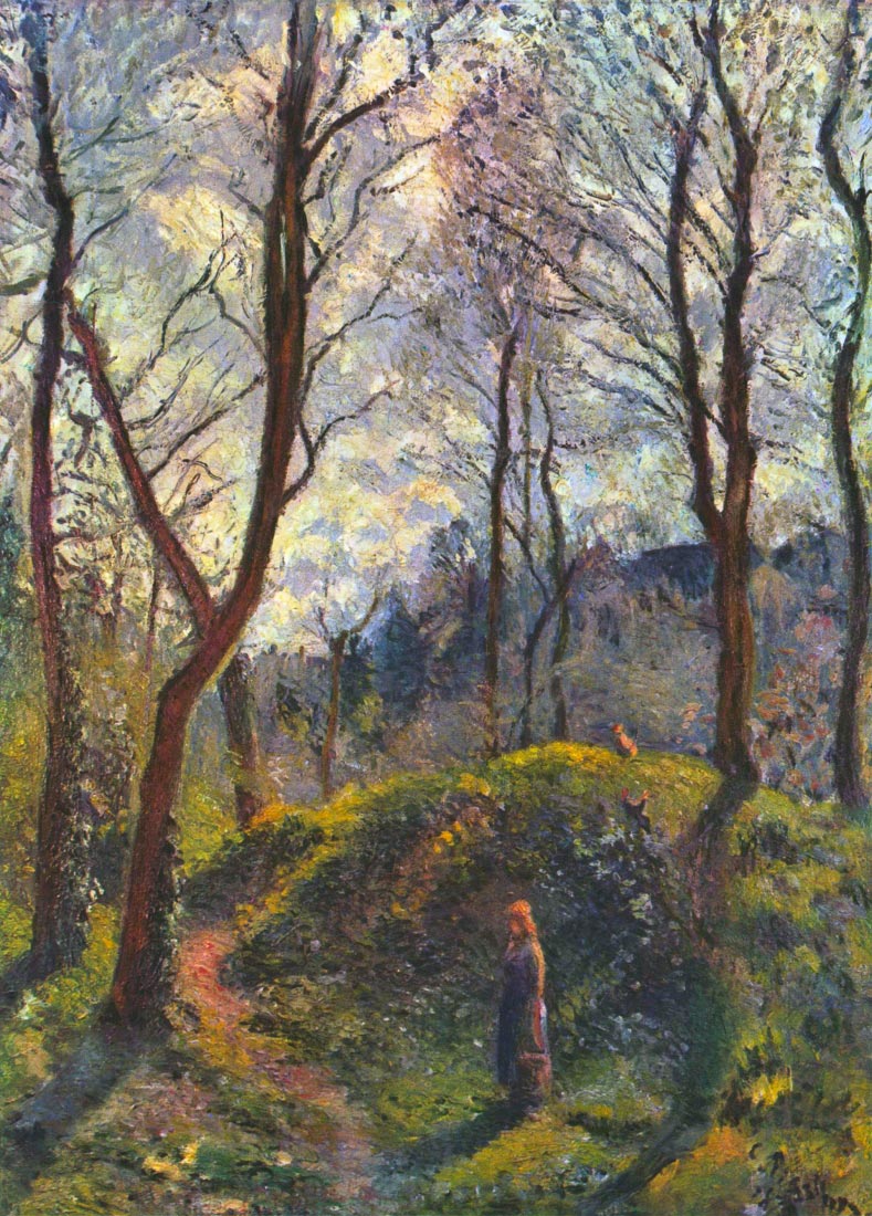 Landscape with big trees - Pissarro