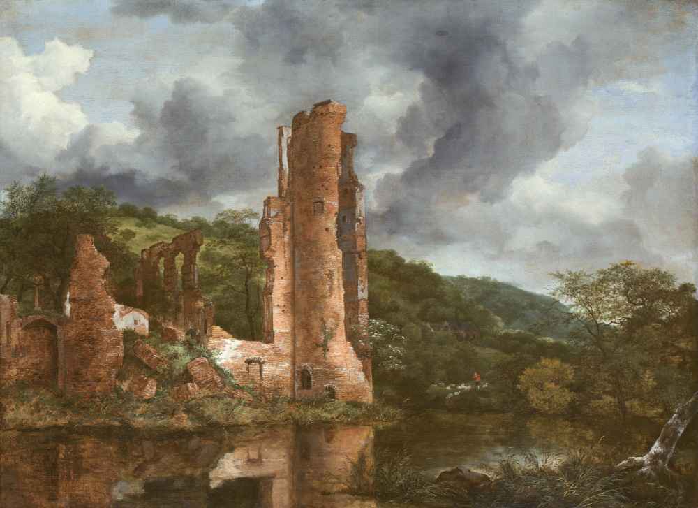 Landscape with the Ruins of the Castle of Egmond - Jacob van Ruisdael