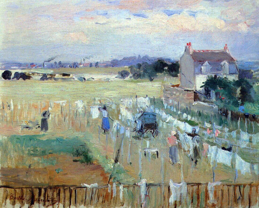 Laundry drying - Morisot