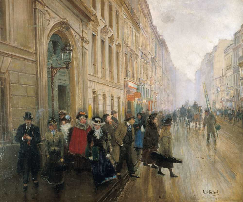 Leaving the Music Conservatory (1899) - Jean Beraud