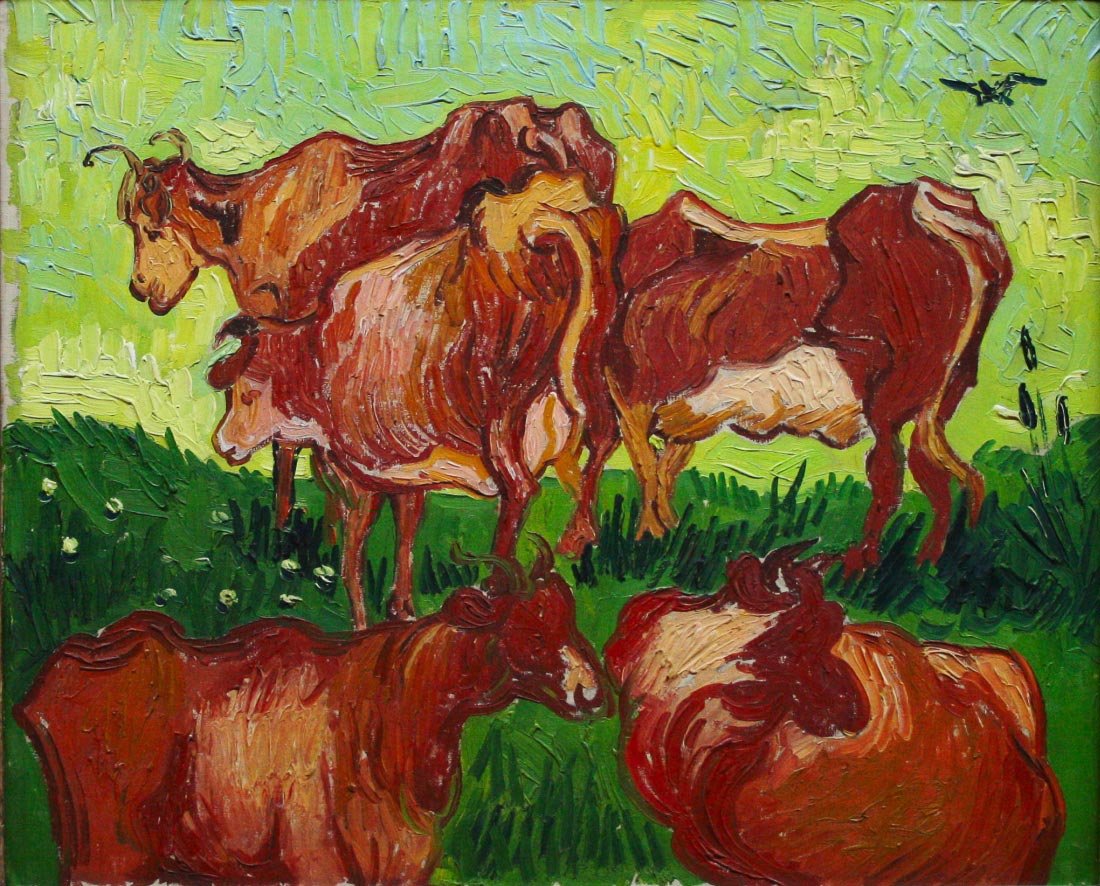 Les vaches - Van Gogh