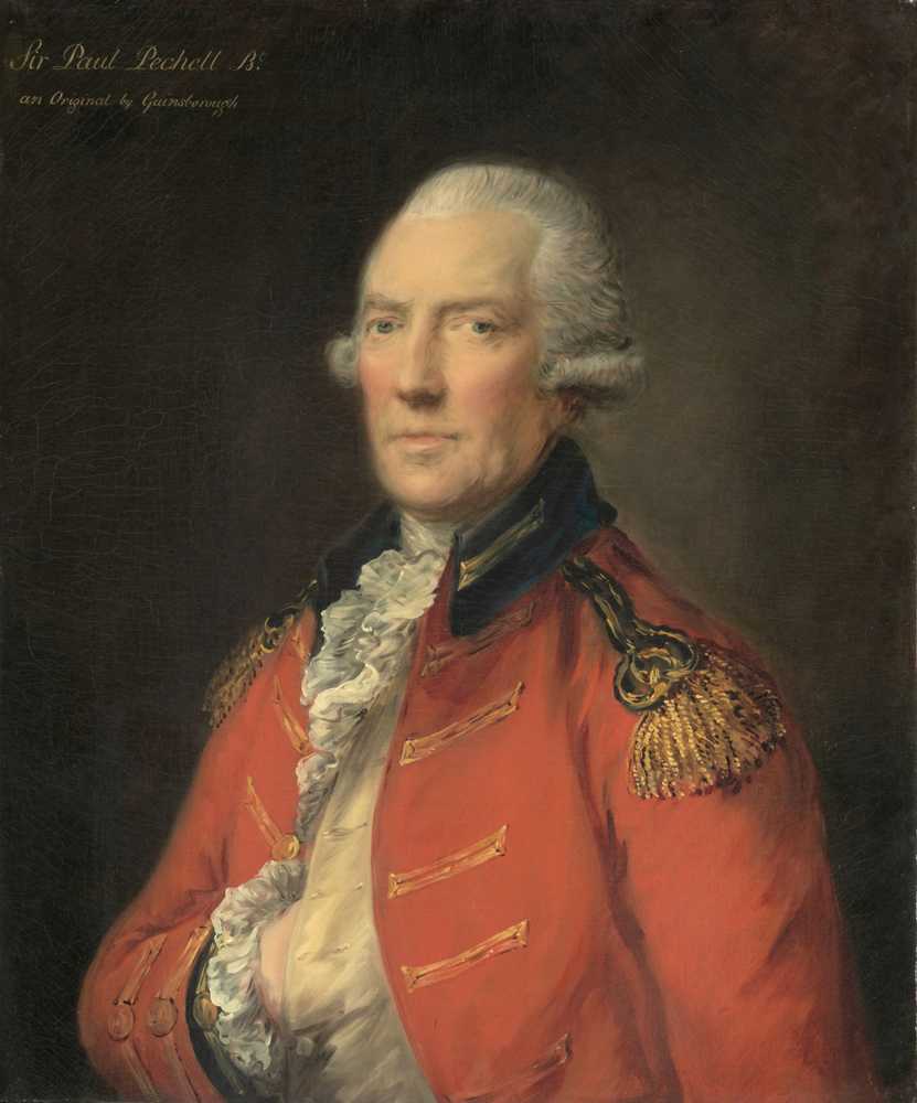 Lieutenant Colonel Paul Pechell (1724–1800) - Thomas Gainsborough