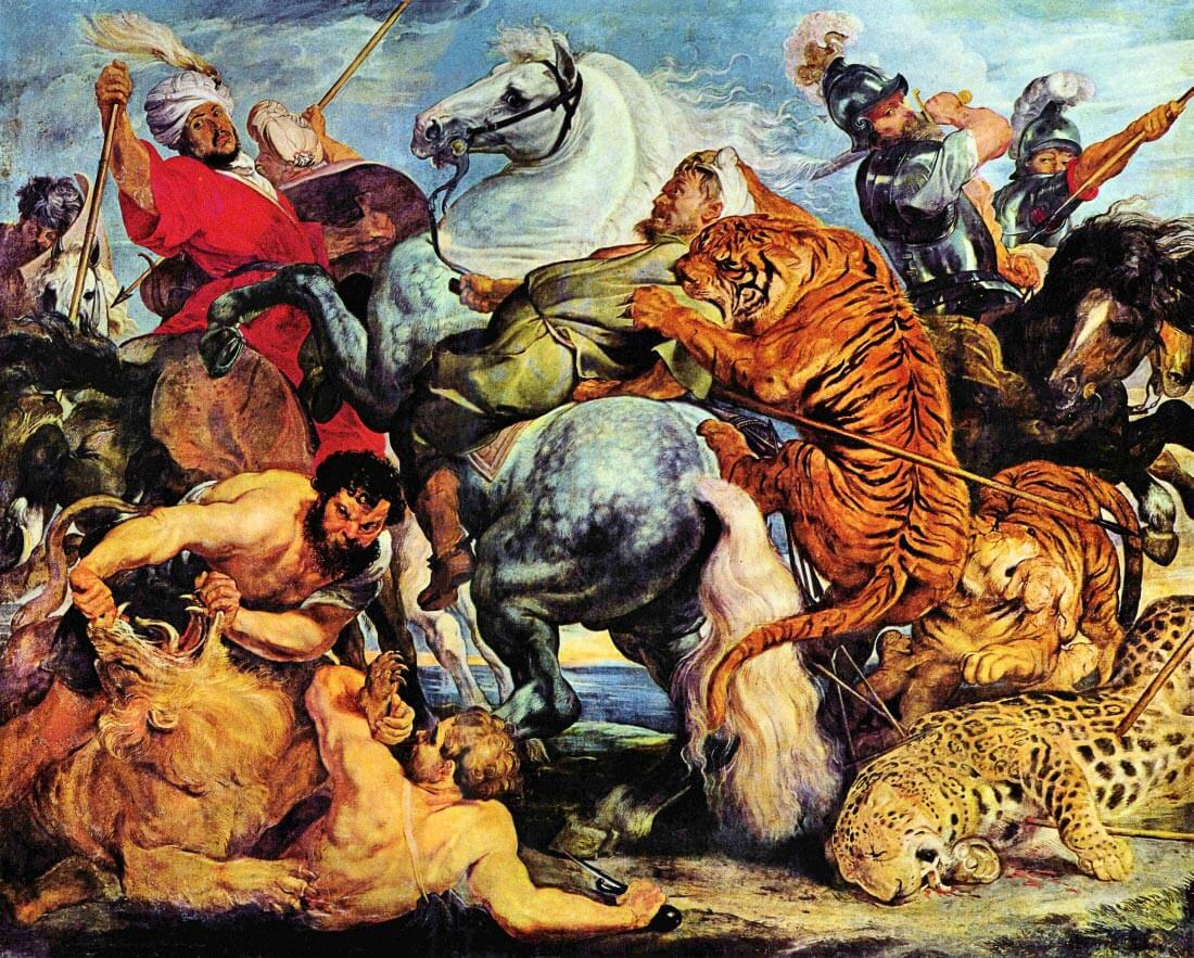 Lion and Tiger hunting - Rubens