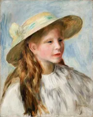 Little Girl with a Hat - Auguste Renoir