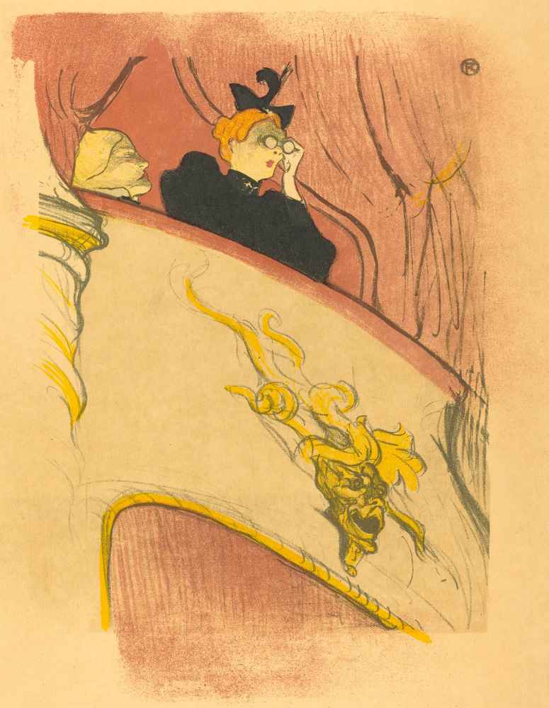 Loge with the Gilt Mask - Henri de Toulouse-Lautrec