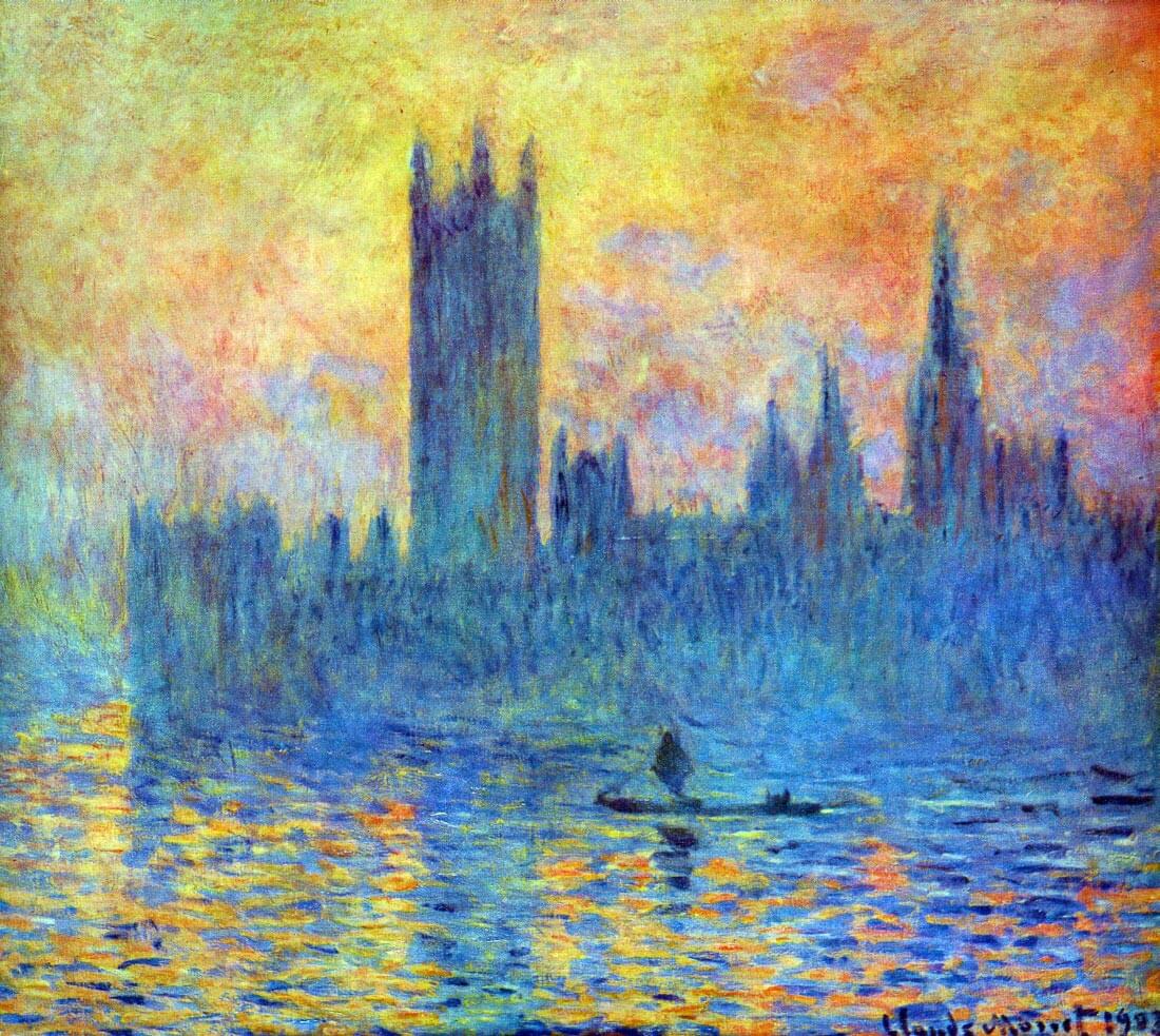 London Parliament in Winter - Monet