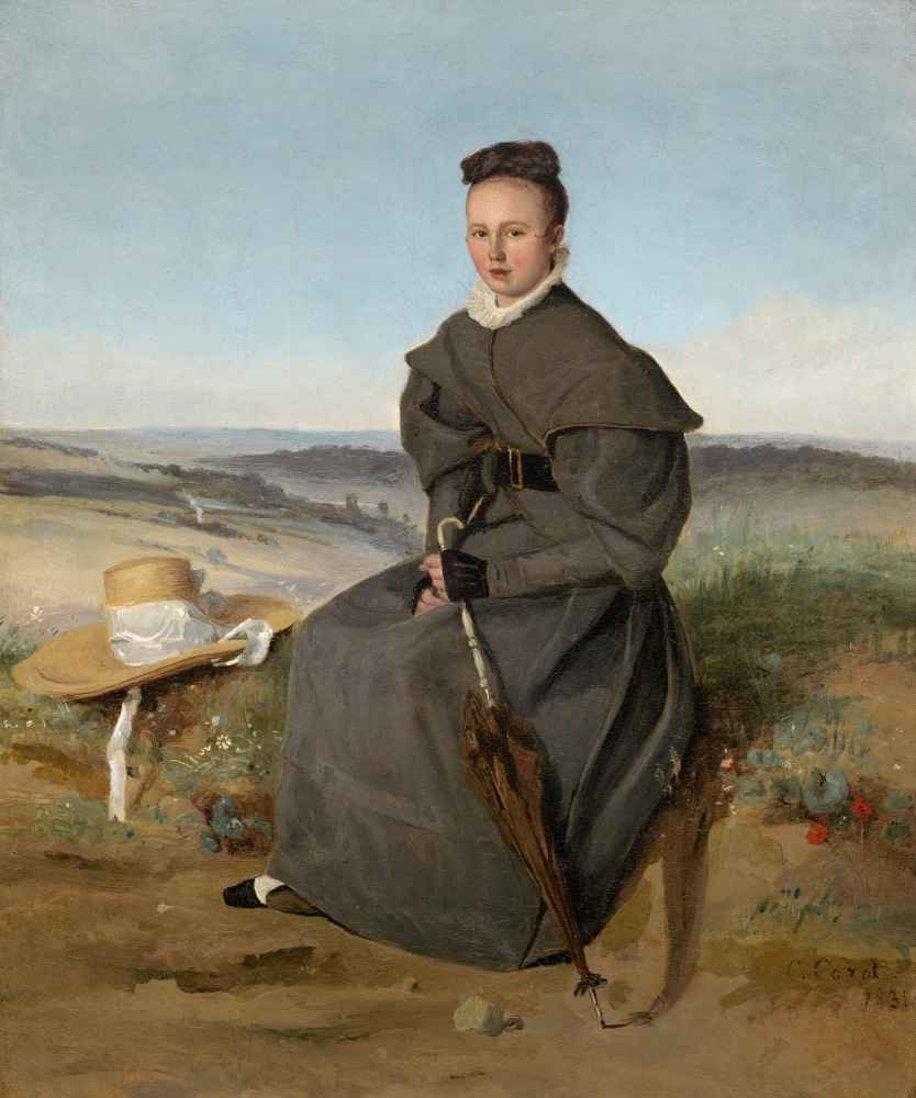 Louise Harduin - Jean Baptiste Camille Corot
