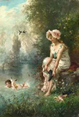 Love By The River’s Edge - Hans Zatzka