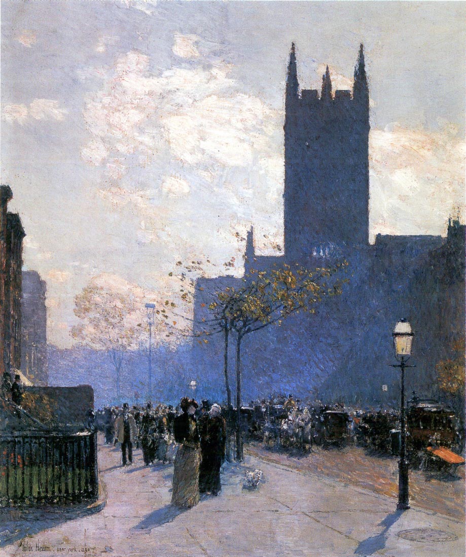 Lower Fifth Avenue - Hassam